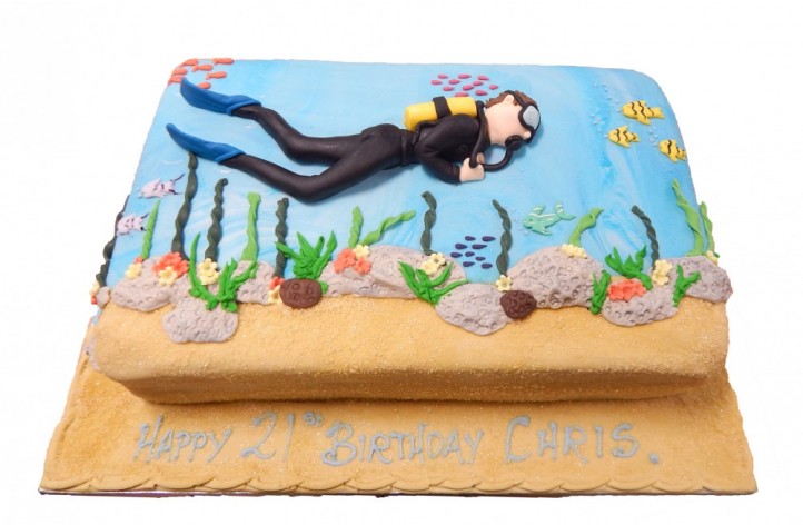 Scuba Diving Cake